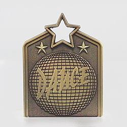 Shield Medal Dance 60mm Gold