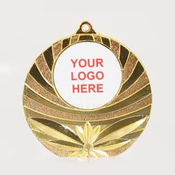 Astro Personalised Medal 50mm - Shiny Gold