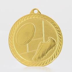 Chevron Rugby Medal 50mm - Gold