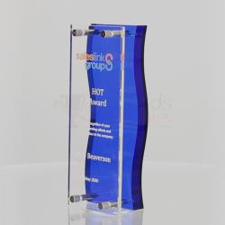 Blue & Clear Acrylic Stand 180mm