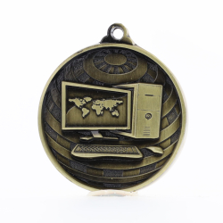 Global Computer Medal 50mm Gold 