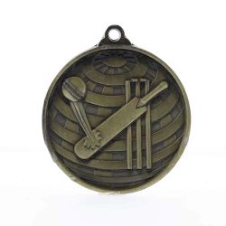 Global Cricket Medal 50mm Gold 