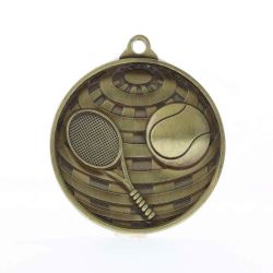 Global Tennis Medal 50mm Gold 