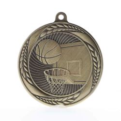 Basketball Apollo Medal 55mm Gold