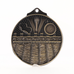 Embossed Swimming Medal 50mm Gold
