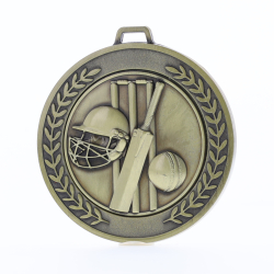 Heavyweight Cricket Medal 70mm Gold