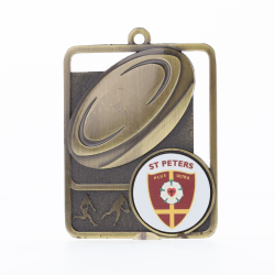Silhouette Series Rugby Logo 60mm Gold