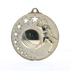 Star Cricket Medal 52mm Gold