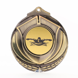 Two Tone Male Swimmer 50mm Gold