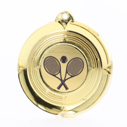 Deluxe Tennis Medal 50mm Gold