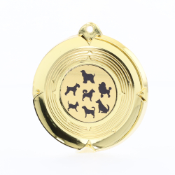 Deluxe Dogs Medal 50mm Gold