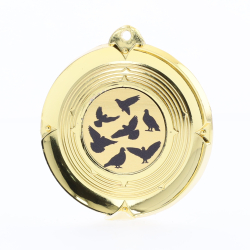 Deluxe Pigeon Medal 50mm Gold