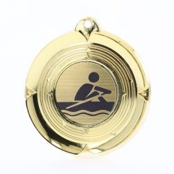 Deluxe Rowing Medal 50mm Gold