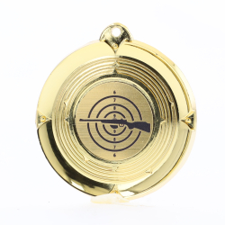Deluxe Rifle Medal 50mm Gold