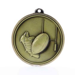 Triumph Rugby Medal 50mm Gold