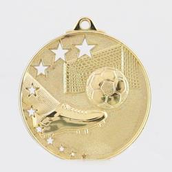 Star Soccer Medal 52mm Gold