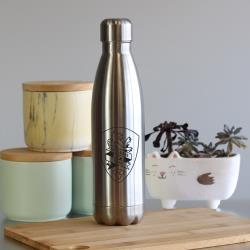A&T INSULATED WATER BOTTLE 500ML - BRUSHED STAINLESS