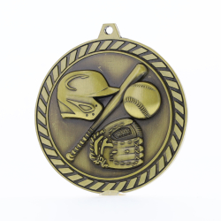 Venture Baseball Medal Gold 60mm