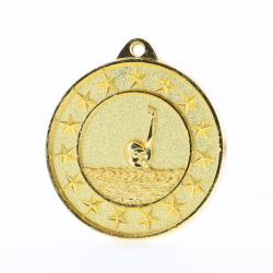 Swimming Starry Medal Gold 50mm