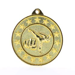 Martial Arts Starry Medal Gold 50mm