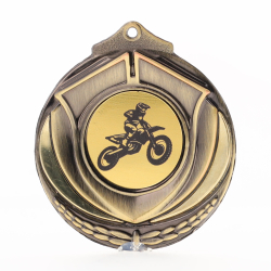 Two Tone Gold Medal 50mm - Motocross