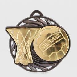 Vortex Netball Medal 55mm Gold