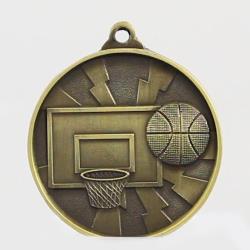 Lightning Basketball Medal 50mm Gold 