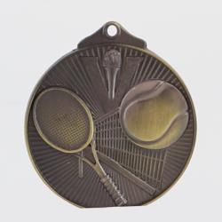 Embossed Tennis Medal 52mm Gold