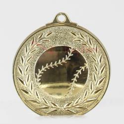 Wreath Baseball Medal 50mm Gold