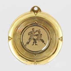 Deluxe Karate Medal 50mm Gold