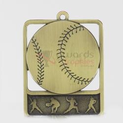 Silhouette Series Baseball 60mm Gold