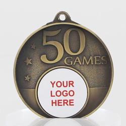Personalised 50 Games Medal 50mm