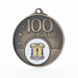 Personalised 100 Games Medal 50mm