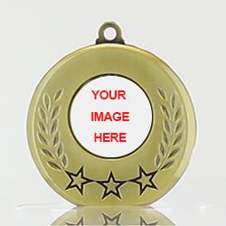 Olympia Personalised Medal 50mm Gold 