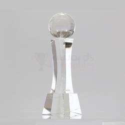 Tall World Globe - Rikaro Crystal 220mm