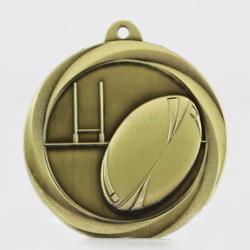 Econo Rugby Medal 50mm Gold