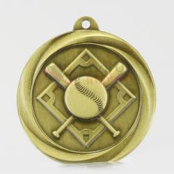 Econo Baseball Medal 50mm Gold