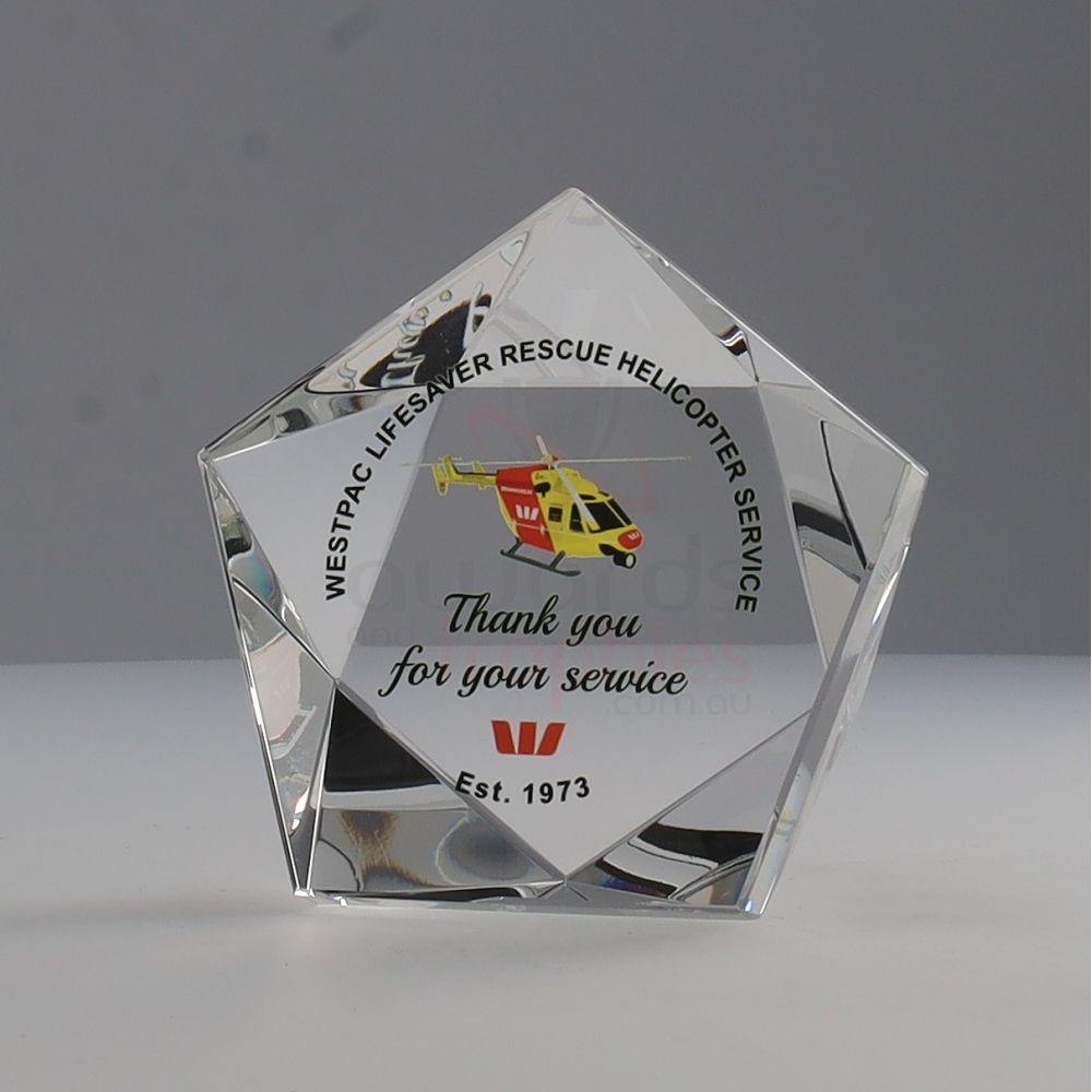 Star Crystal Paperweight 100mm