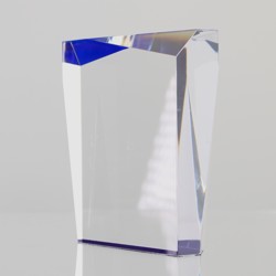 Acrylic Prism Blue 125mm