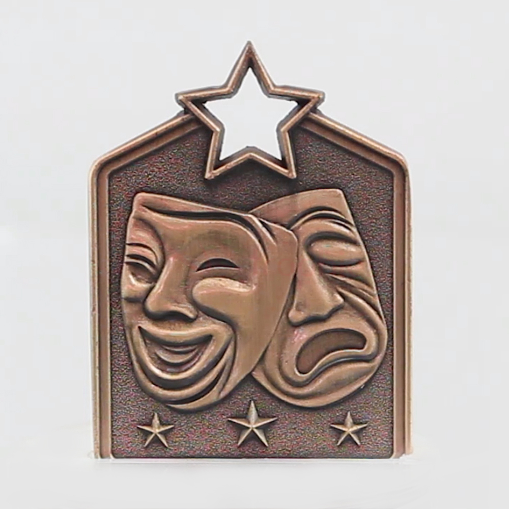 Shield Medal Drama 60mm Bronze