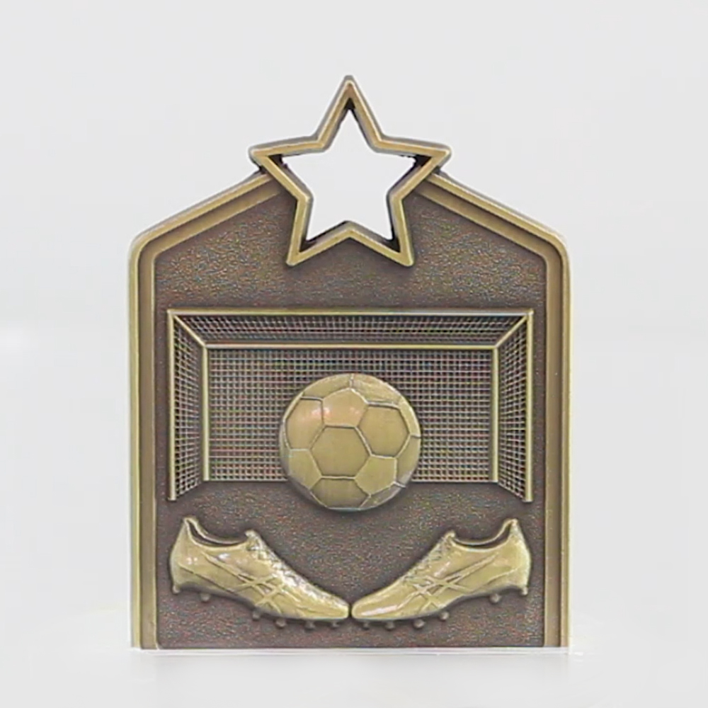 Shield Medal Soccer 60mm Gold