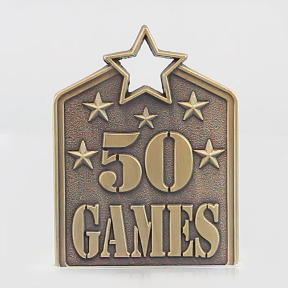 Shield Medal 50 Games 60mm