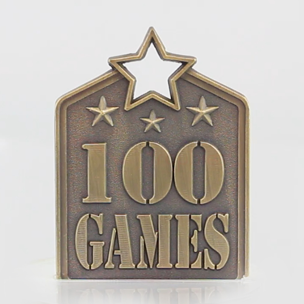 Shield Medal 100 Games 60mm