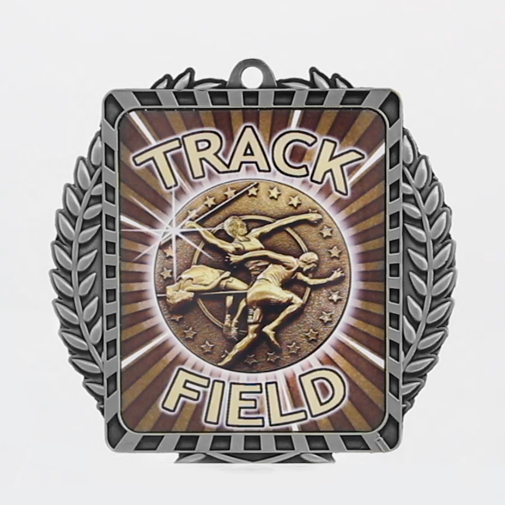 Lynx Wreath Track & Field Medal Silver