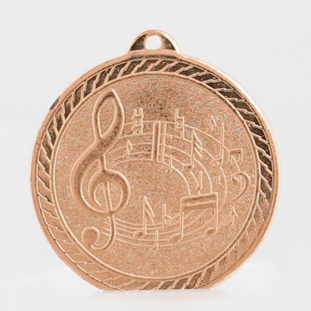 Chevron Music Medal 50mm - Bronze
