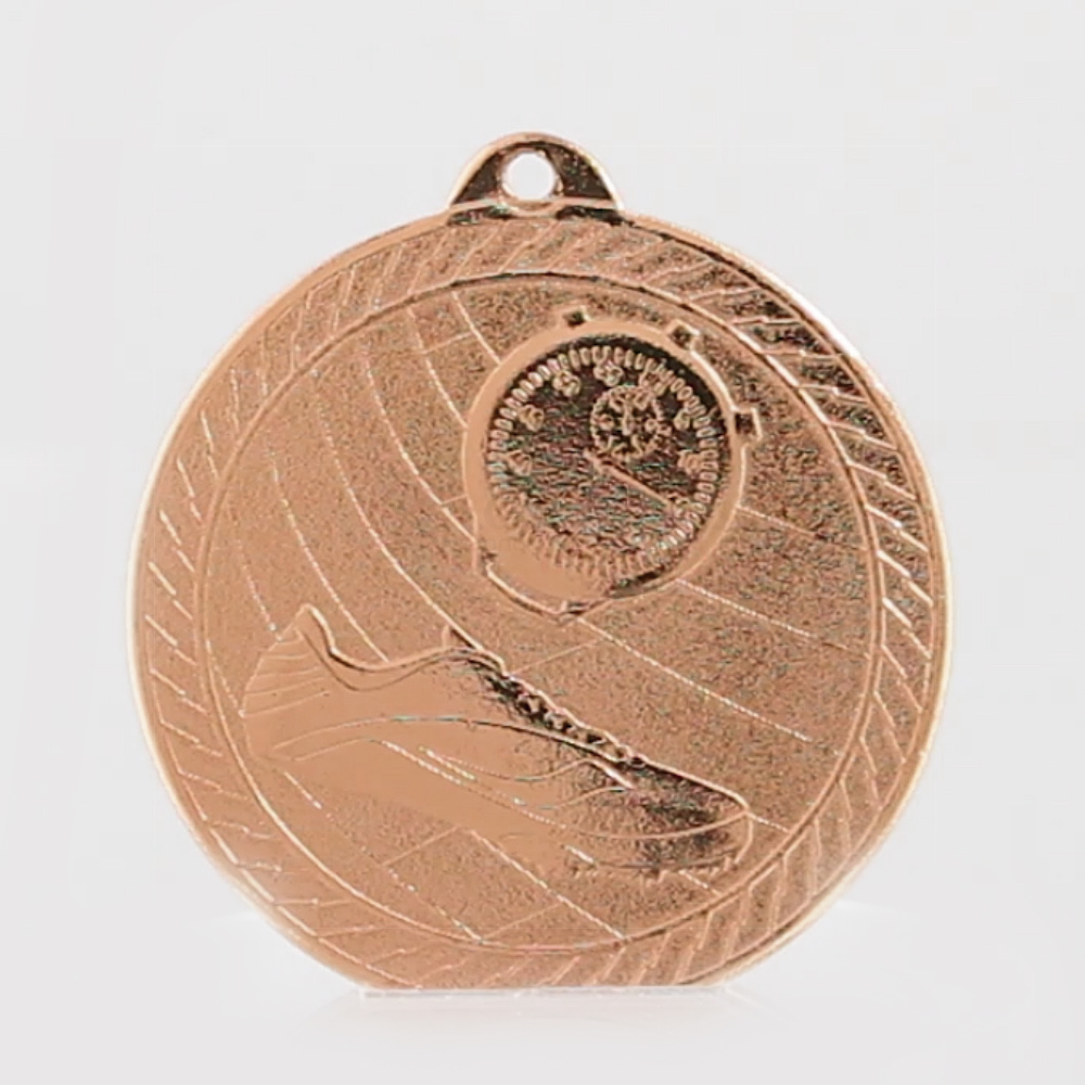 Chevron Track Medal 50mm - Bronze