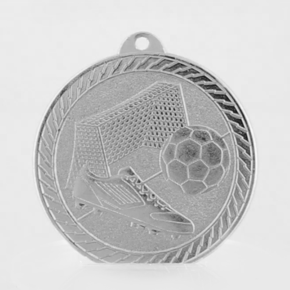 Chevron Soccer Medal 50mm - Silver