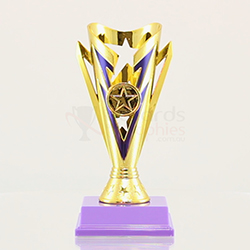 Star Flash Cup Gold/Purple 180mm