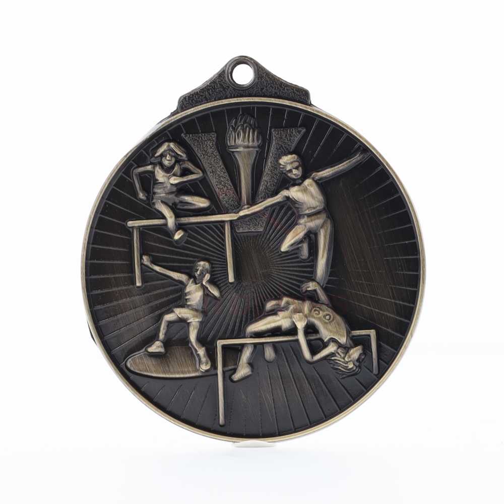 Embossed Athletics Medal 52mm Gold