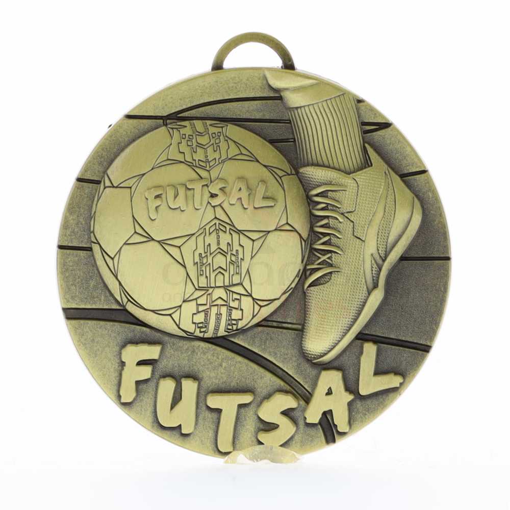 Futsal Medal 50mm Gold